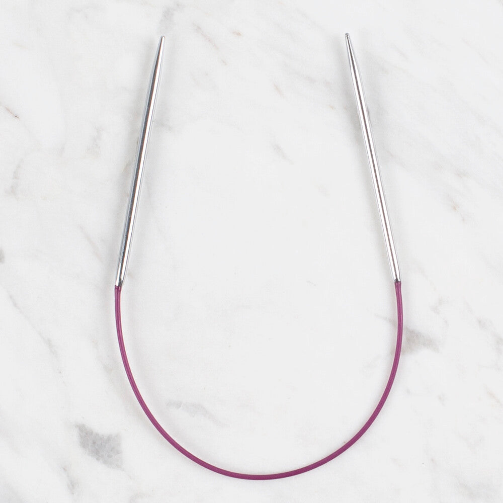 KnitPro Nova 2.5mm 25 cm Fixed Circular Knitting Needle, Purple - 10973