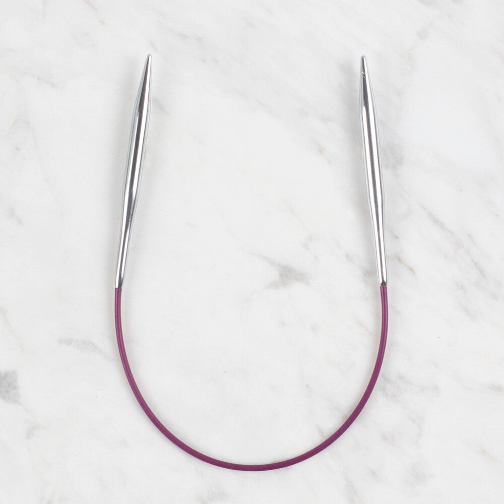 KnitPro Nova 4,5mm 25 cm Fixed Circular Knitting Needle, Purple - 10980