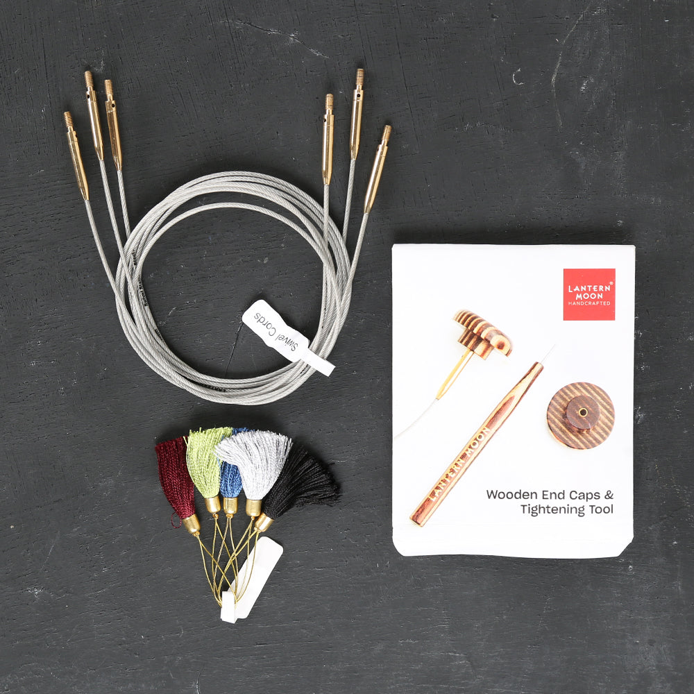 Lanternmoon Ebony Wood Interchangeable Set of 10 Needles - Heirloom - 350301
