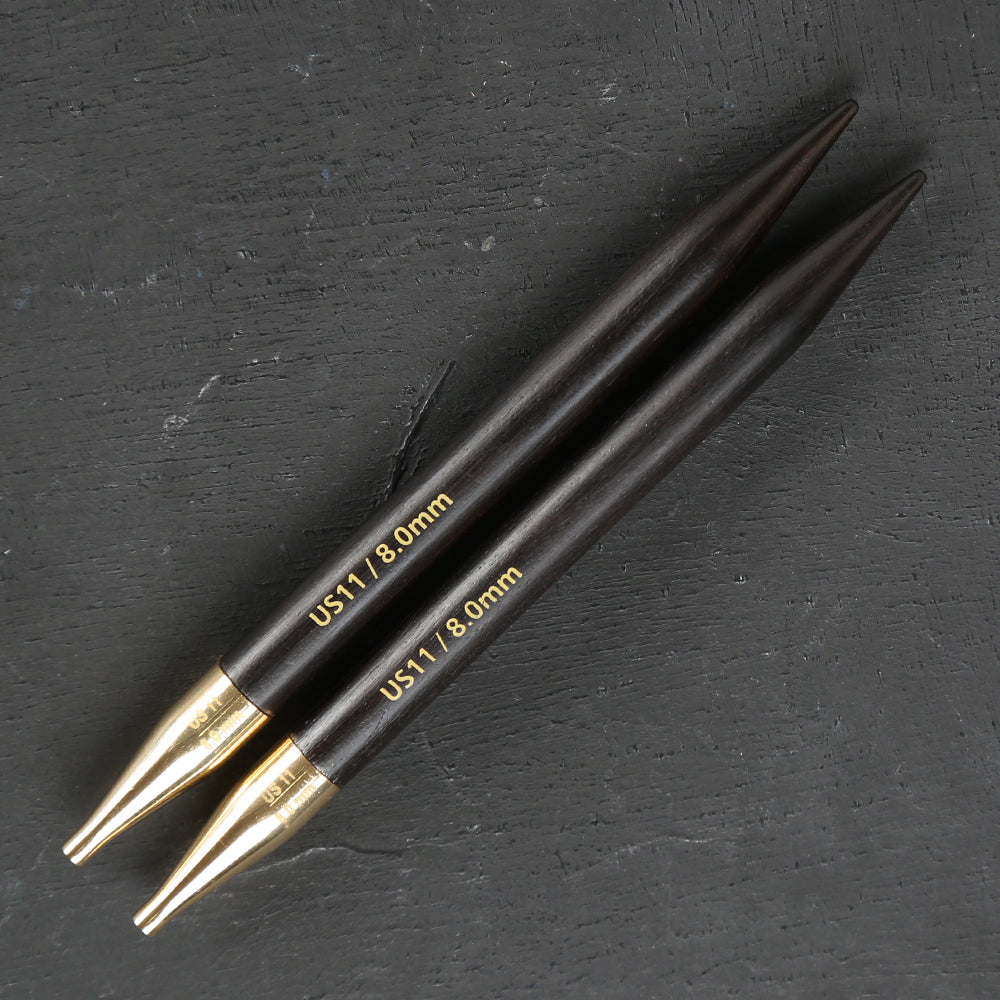 Lanternmoon Ebony Wood Interchangeable Set of 10 Needles - Heirloom - 350301