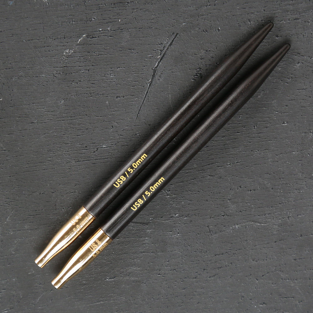 Lanternmoon Ebony Wood Interchangeable Set of 5 Needles - Grace - 350314