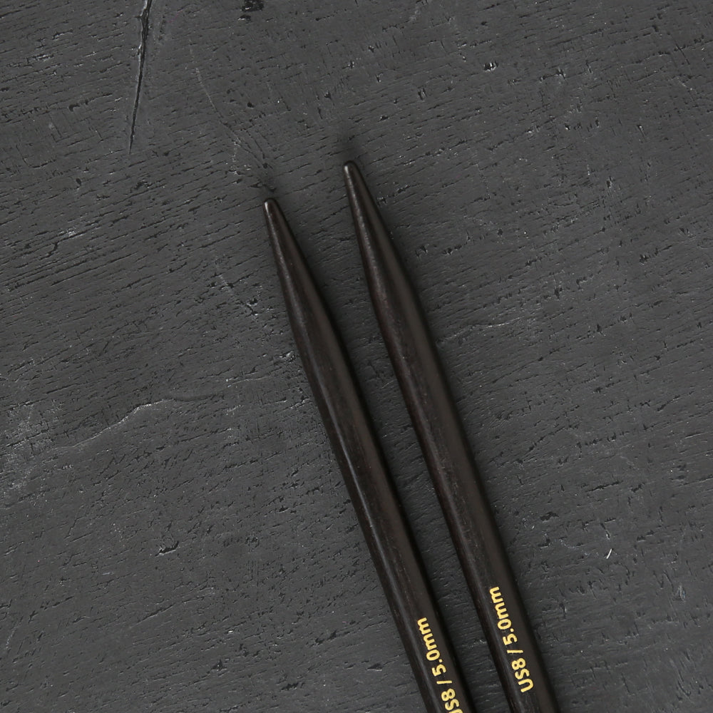 Lanternmoon Ebony Wood Interchangeable Set of 5 Needles - Grace - 350314