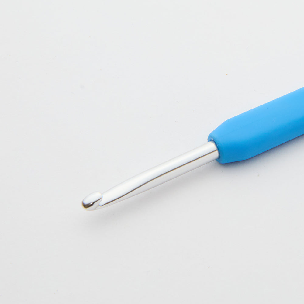 KnitPro Waves 5 mm Blue Soft Handle Wool Crochet Hook - 30941