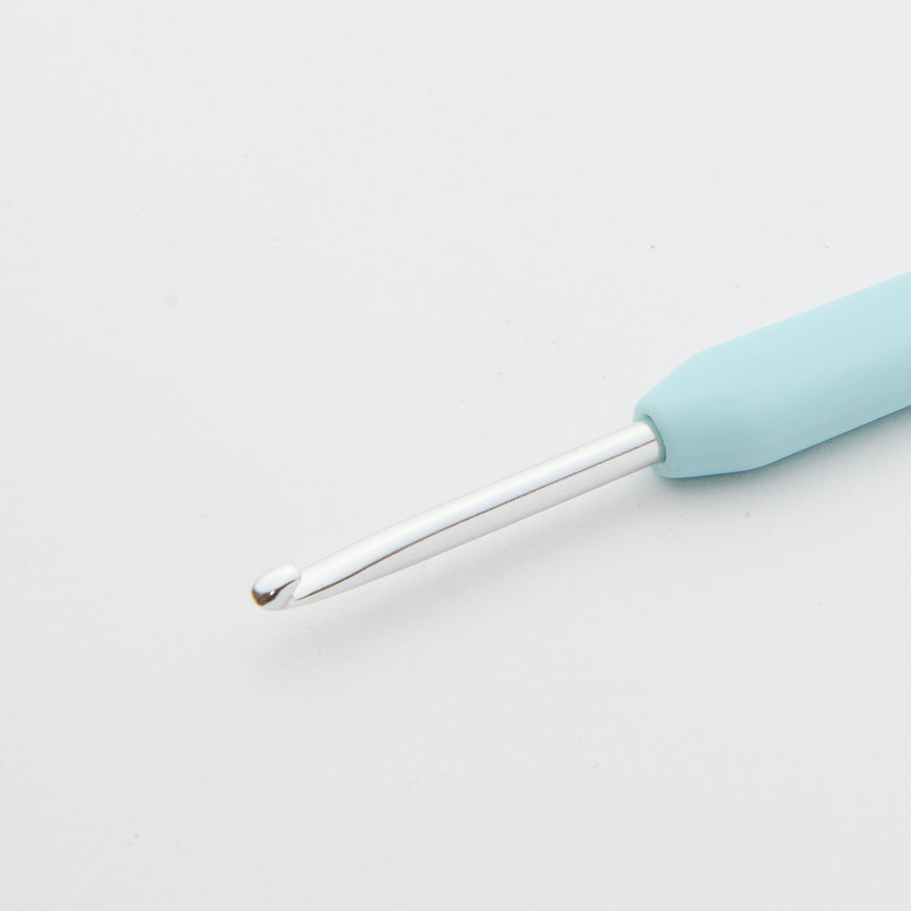 KnitPro Waves 4 mm Green Soft Handle Wool Crochet Hook - 30939