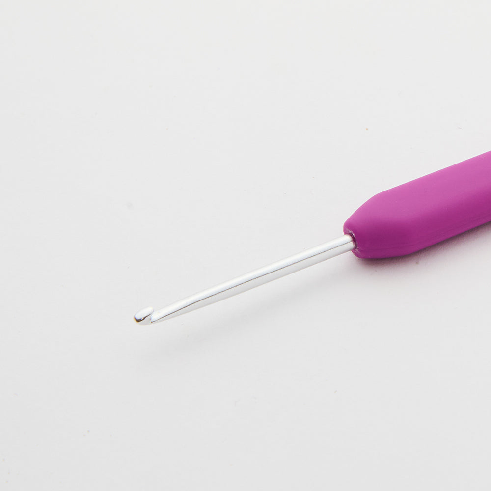 KnitPro Waves 2.75 mm Fuchsia Soft Handle Wool Crochet Hook - 30934