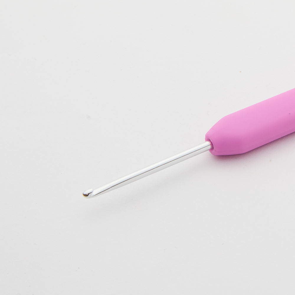 KnitPro Waves 2.5 mm Pink Soft Handle Wool Crochet Hook - 30933