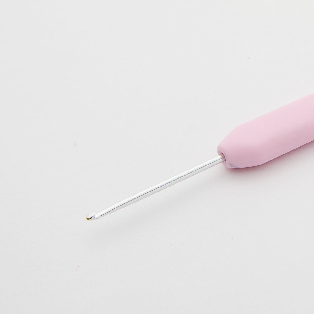 KnitPro Waves 2 mm Pink Soft Handle Wool Crochet Hook - 30931
