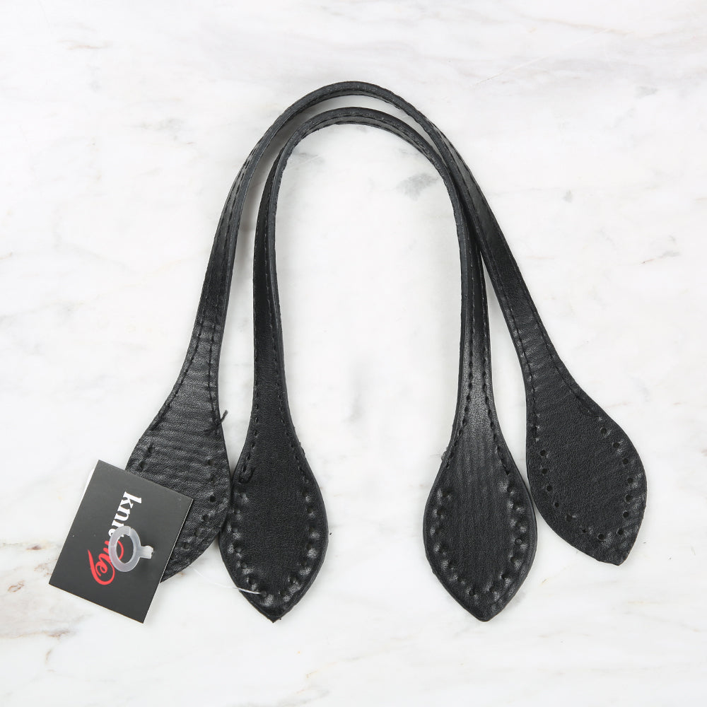 Knitme Dyed Bag Handle 37 cm Black BA-0057