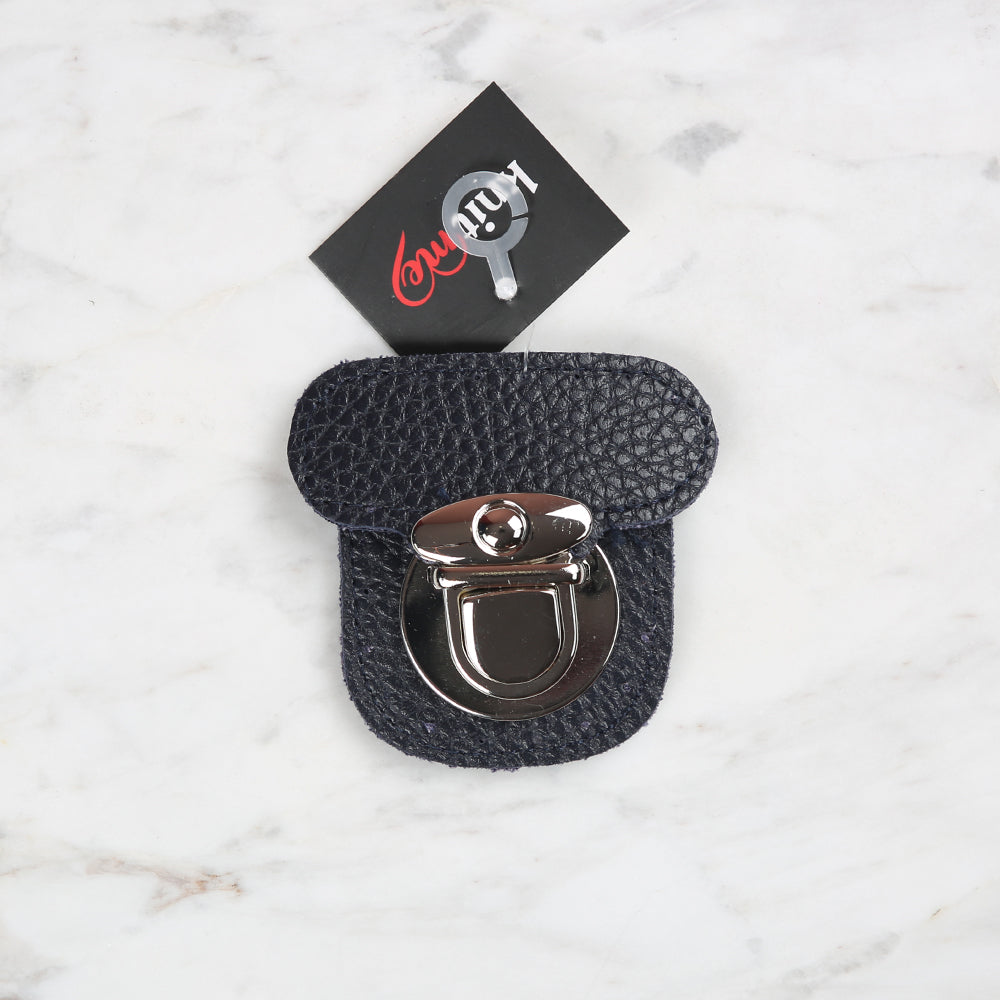 Knitme Stitched Lock 6x6 cm Blue BA-0067