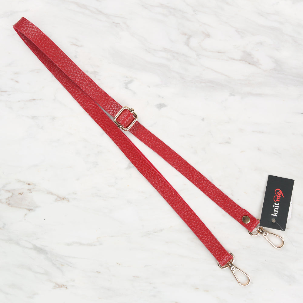 Knitme Sliding Buckle Bag Strap 135x1.5 cm Red BA-0001