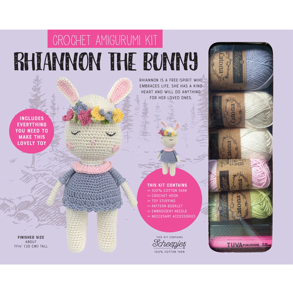 Tuva Crochet Amigurumi Kit, Rhiannon the Bunny - CAK06