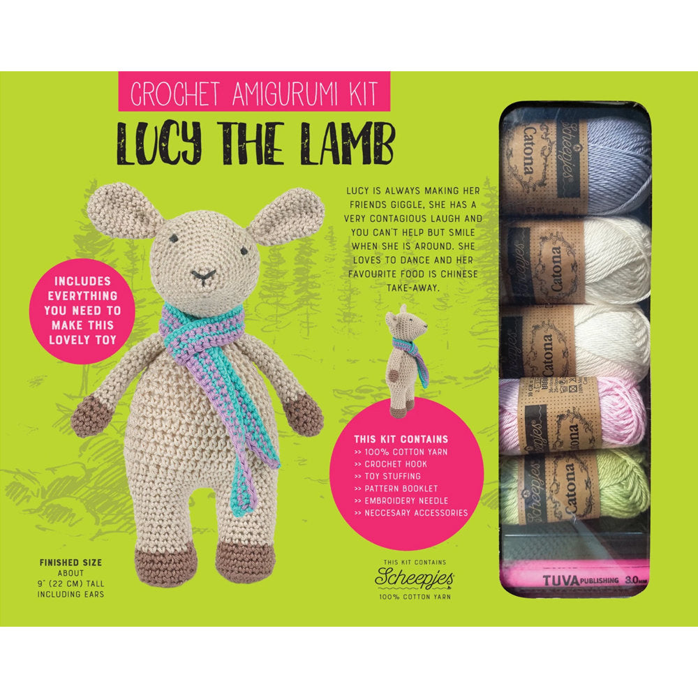 Tuva Crochet Amigurumi Kit, Lucy the Lamb - CAK09