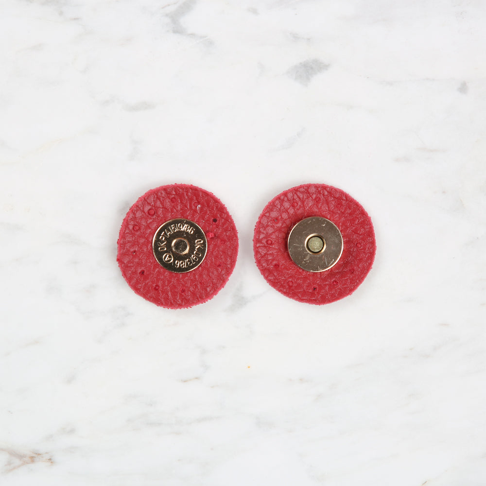 Knitme Round Magnet 4x4 cm Red BA-0059