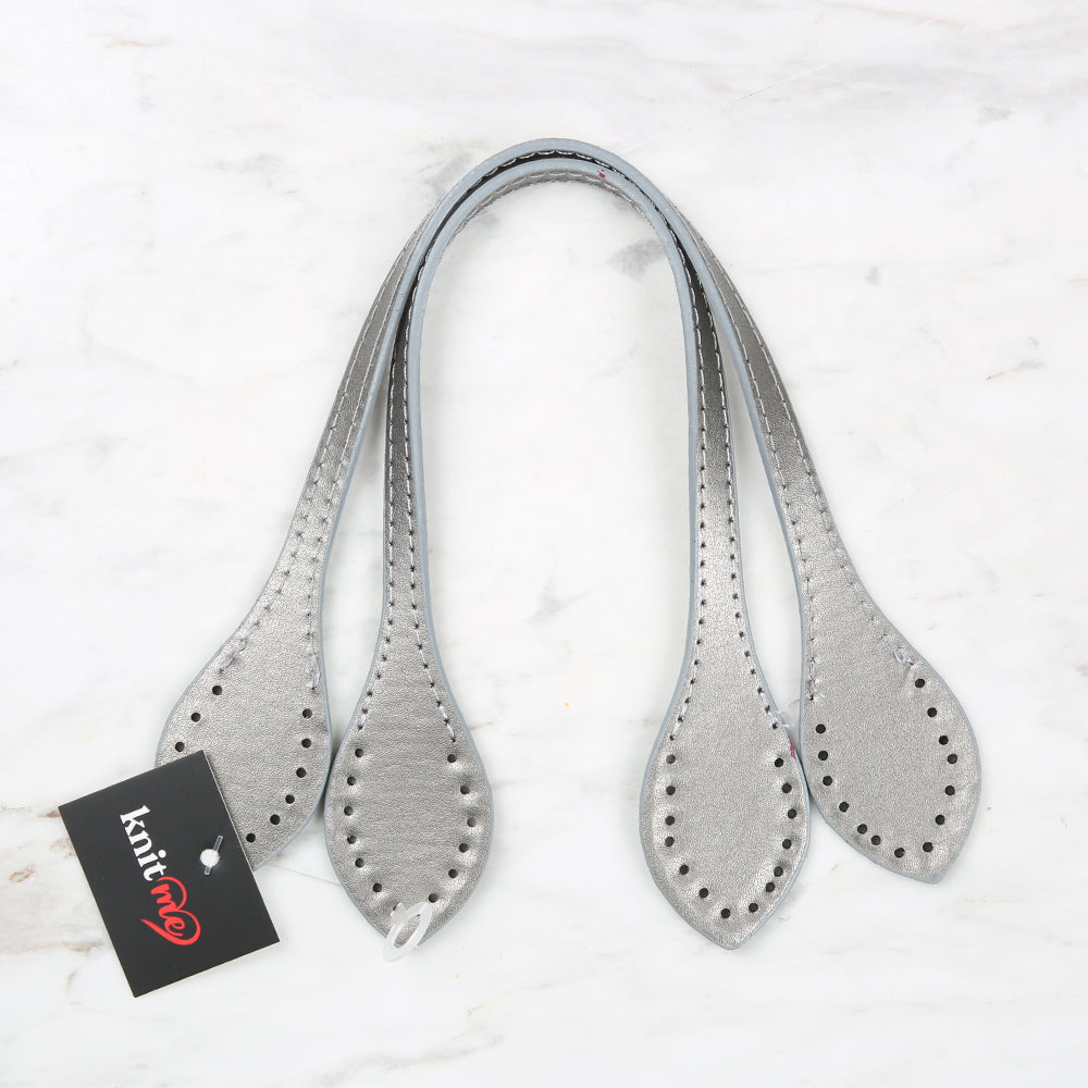 Knitme Dyed Bag Handle 37 cm Silver BA-0057