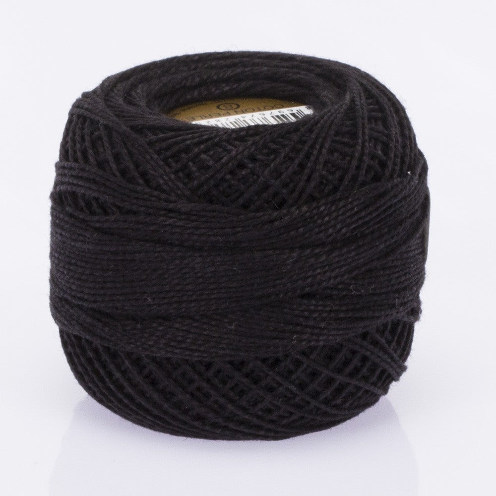 Madame Tricote Paris Koton Perle No:8 Embroidery Thread, Black - Black