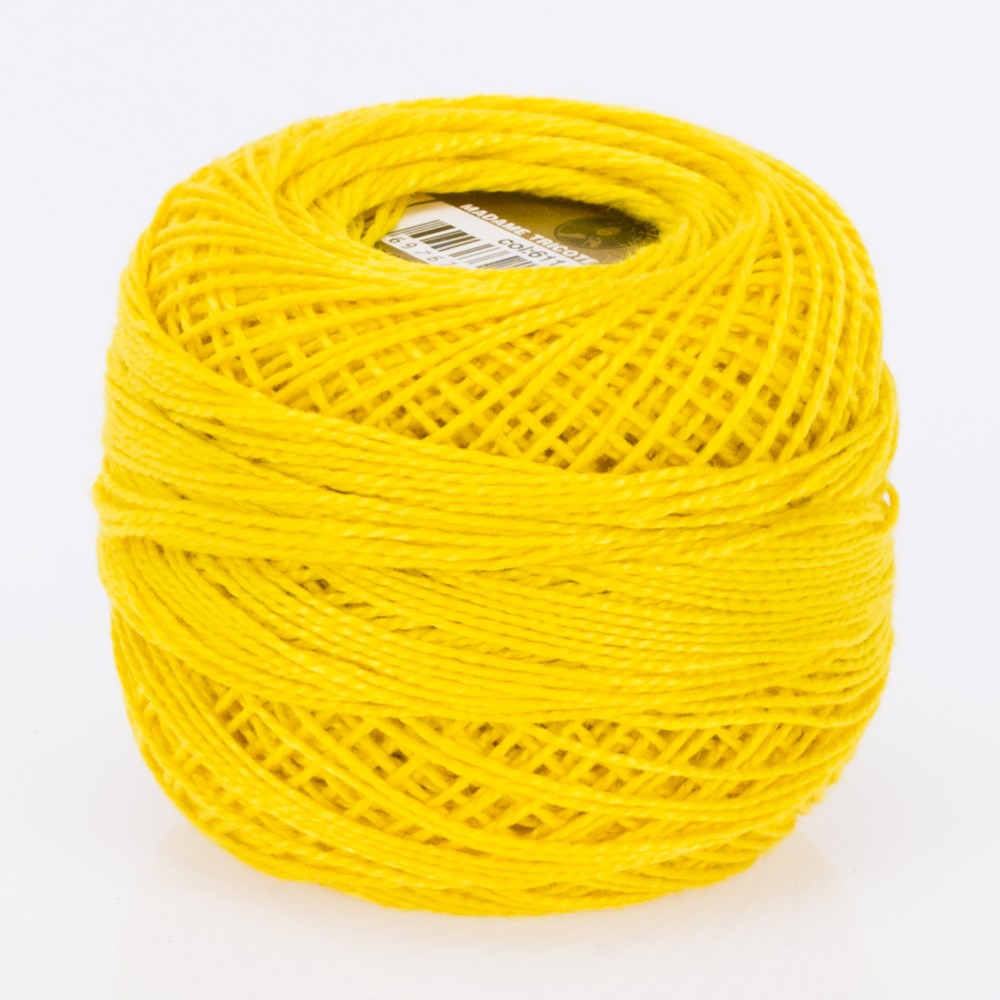 Madame Tricote Paris Koton Perle No:8 Embroidery Thread, Lemon - 611