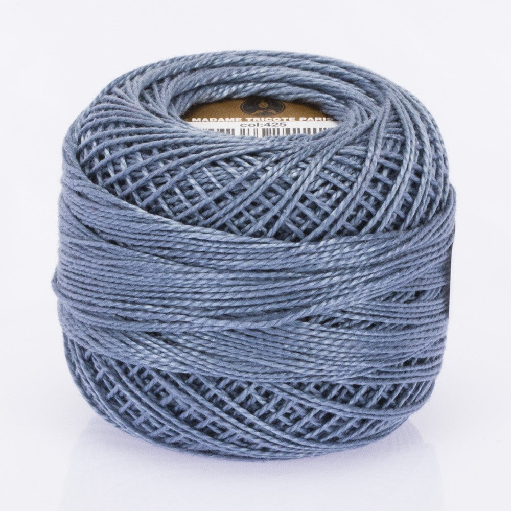 Madame Tricote Paris Koton Perle No:8 Embroidery Thread, Sky Blue - 425