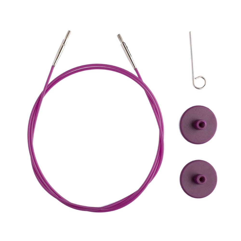 KnitPro 40 cm 1 pieces of knitting Cable, Purple- 10500