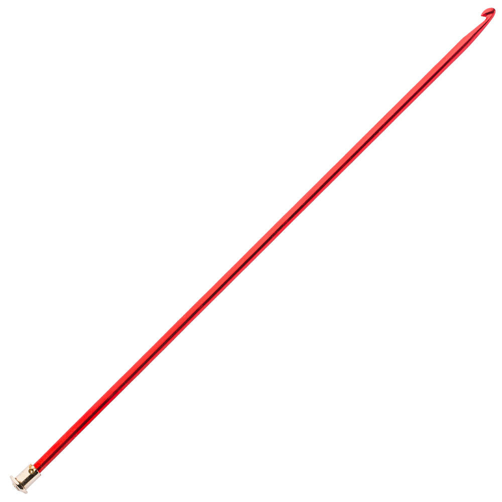 Kartopu 5 mm 25 cm Metal Single Ended Tunisian/Afghan Crochet Hook, Red - K003.1.0017XXX5