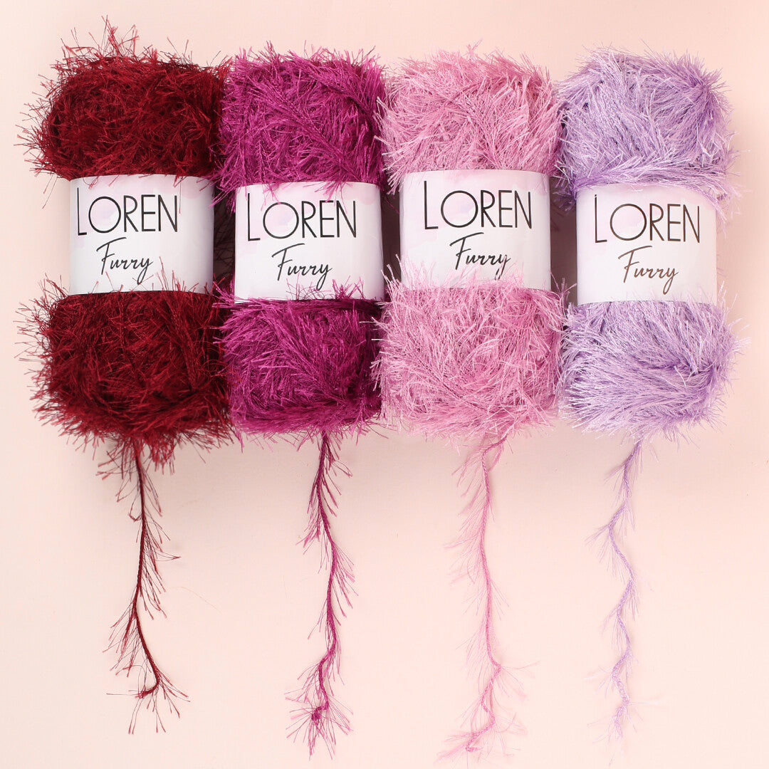 HobbyMia Bunny Fur Fluffy Yarn - Bulky (5) Fuzzy Yarn For Knitting & Crochet (3 Skeins, 100gr Each) - View #11