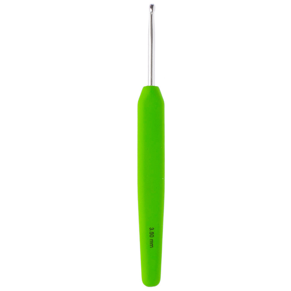 KnitPro Waves 3.5mm Green Soft Handle Crochet Hook - 30907