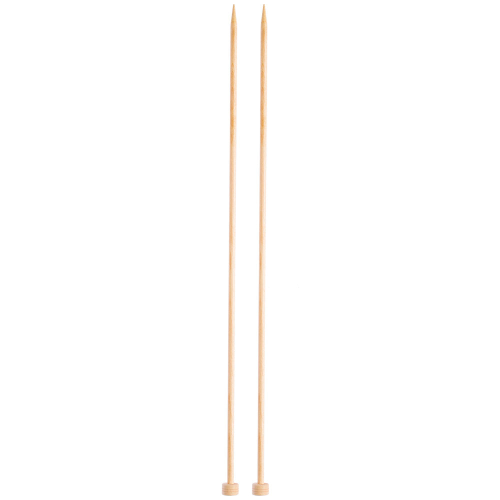 KnitPro Basix Birch 4.5mm 35cm Single Pointed Knitting Needles - 35445