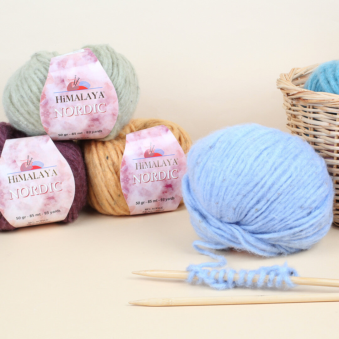 Himalaya Nordic Knitting Yarn, Blue - 76809