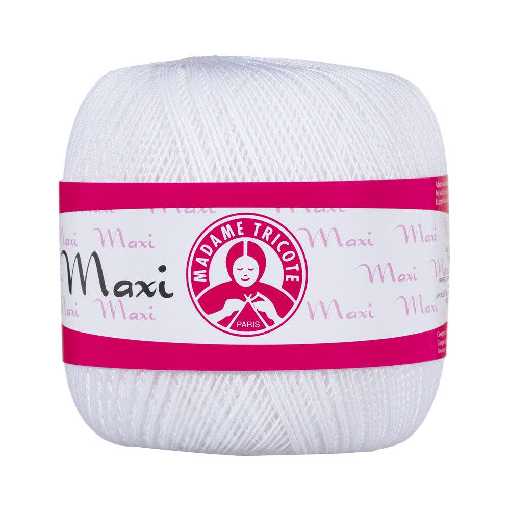 Madame Tricote Paris Maxi Lace Thread, White - 0003