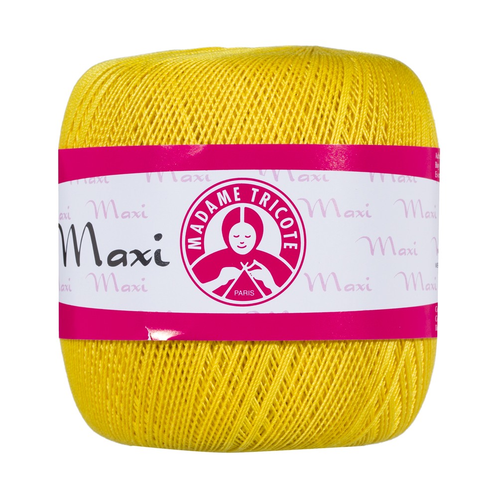 Madame Tricote Paris Maxi Lace Thread, Yellow - 5530