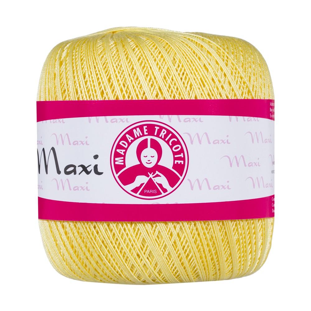 Madame Tricote Paris Maxi Lace Thread, Yellow - 6303
