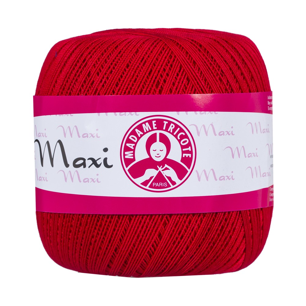 Madame Tricote Paris Maxi Lace Thread, Red - 6328