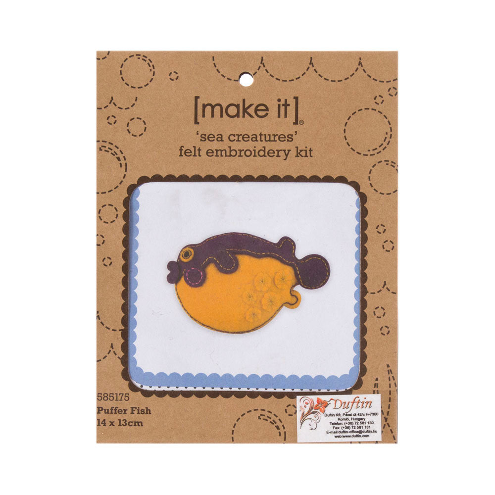 Make it 14x13 cm Felt Kit, Globefish - 585175