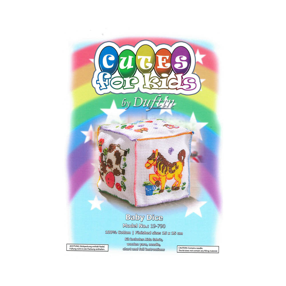 Duftin 15 cm Cube Toy Cross Stitch Kit - 19790