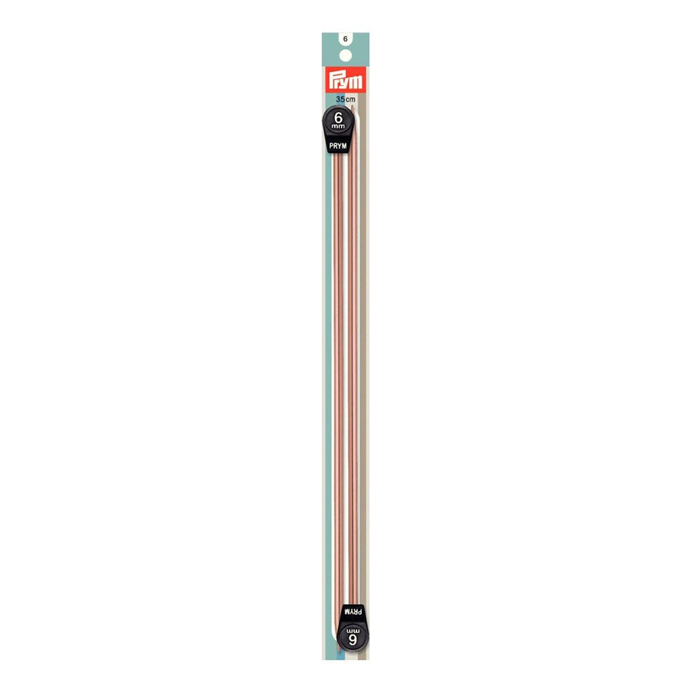 PRYM 6 mm 35 cm Aluminium Knitting Needles - 191152