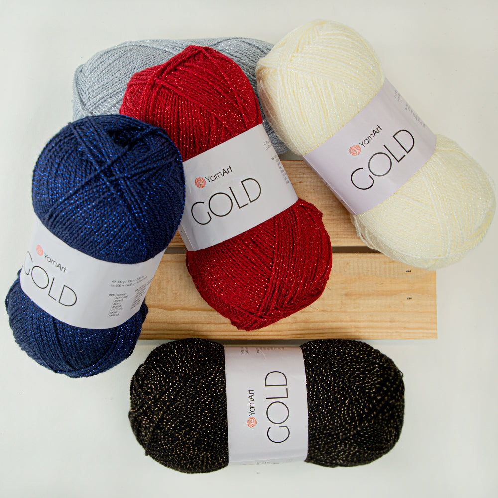 Yarnart GOLD Knitting Yarn, White - 9362