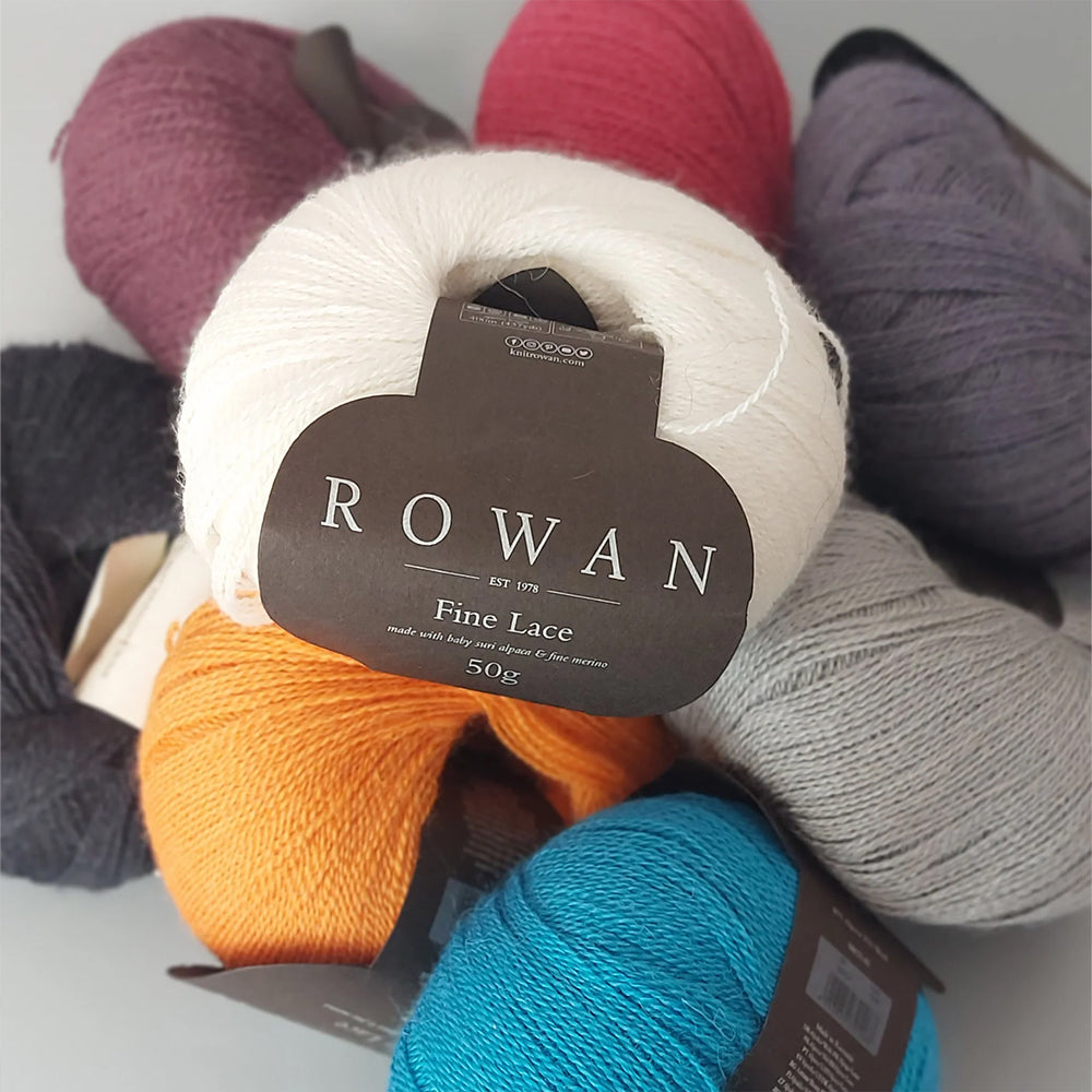 Rowan Fine Lace 50gr Hand Knitting Yarn, Green - 00933