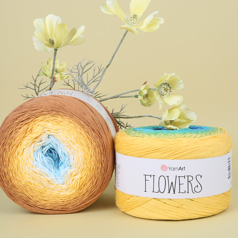 YarnArt Flowers Cotton Gradient Yarn - 309