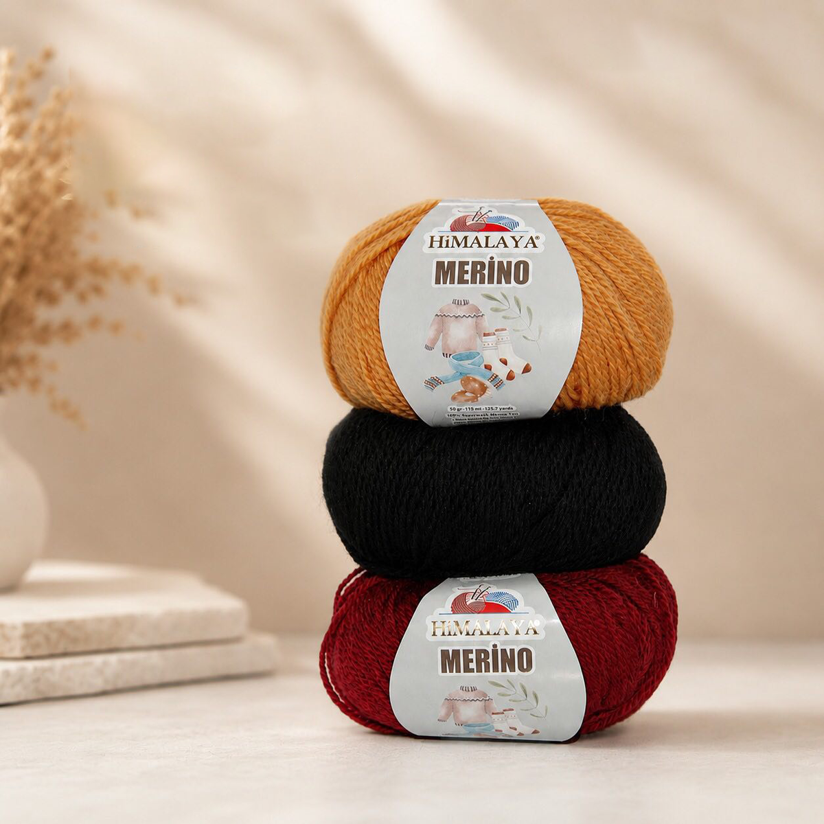 Himalaya Merino Knitting Yarn ,Beige 40910