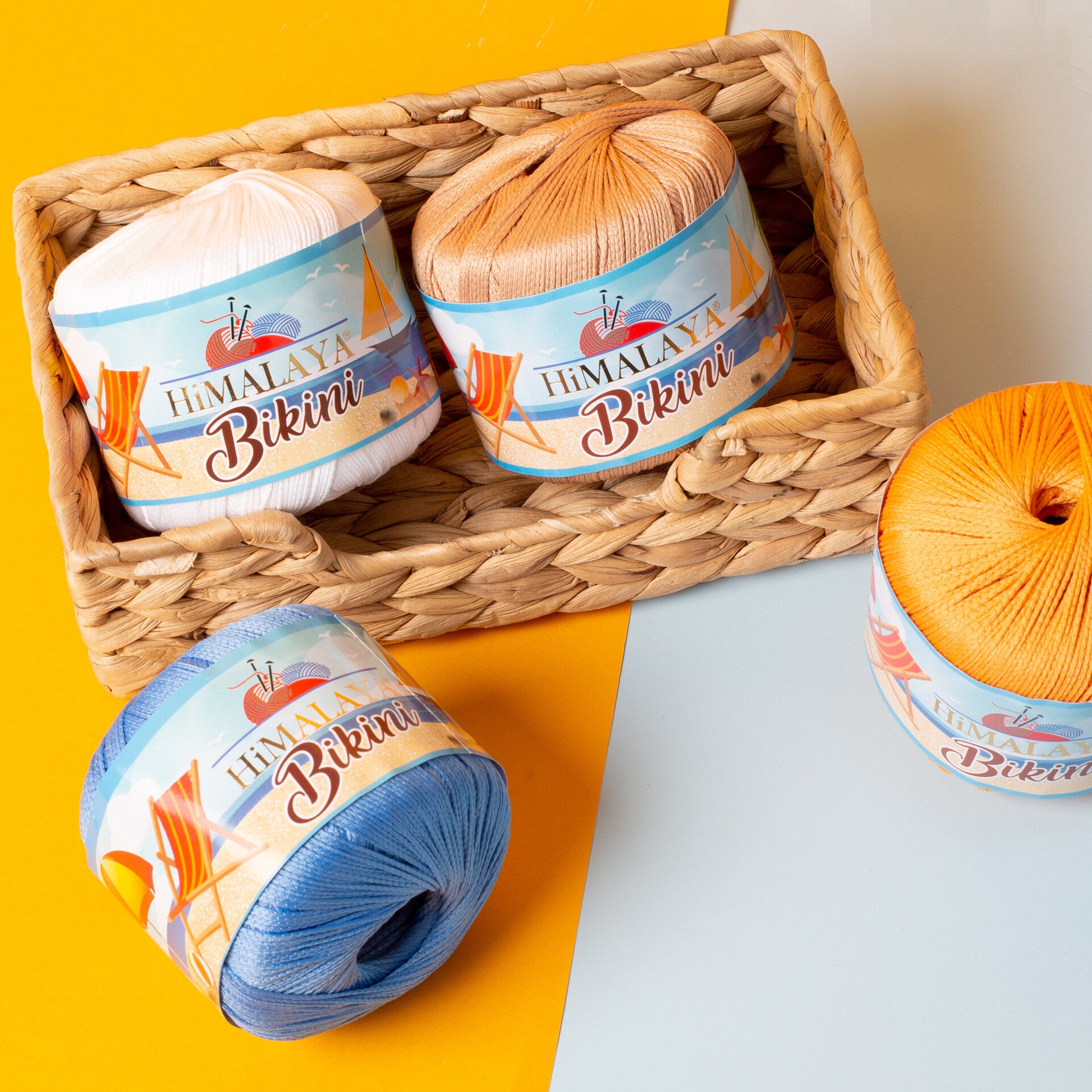 Himalaya Bikini Knitting Yarn, Blue - 80608