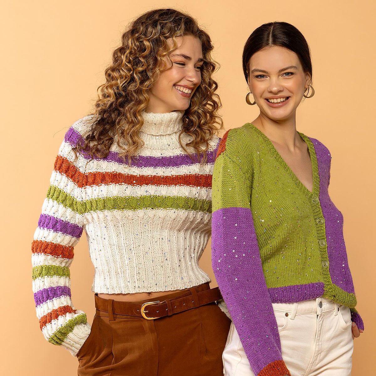 YarnArt Alpaca Gold Paillettes Hand Knitting Yarn , Cinnamon - 9312