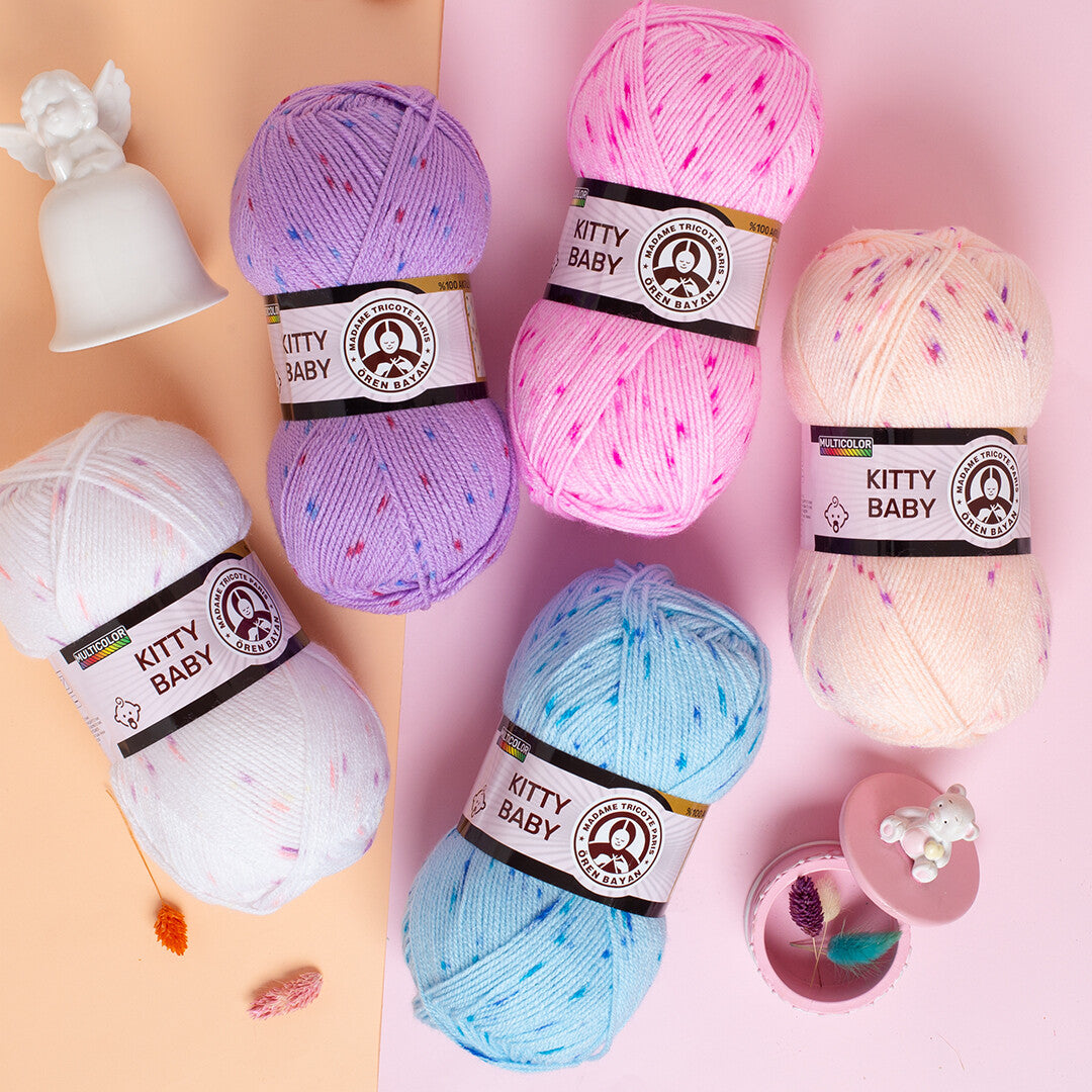 Madame Tricote Paris Kitty Baby Spotted Baby Yarn - 375