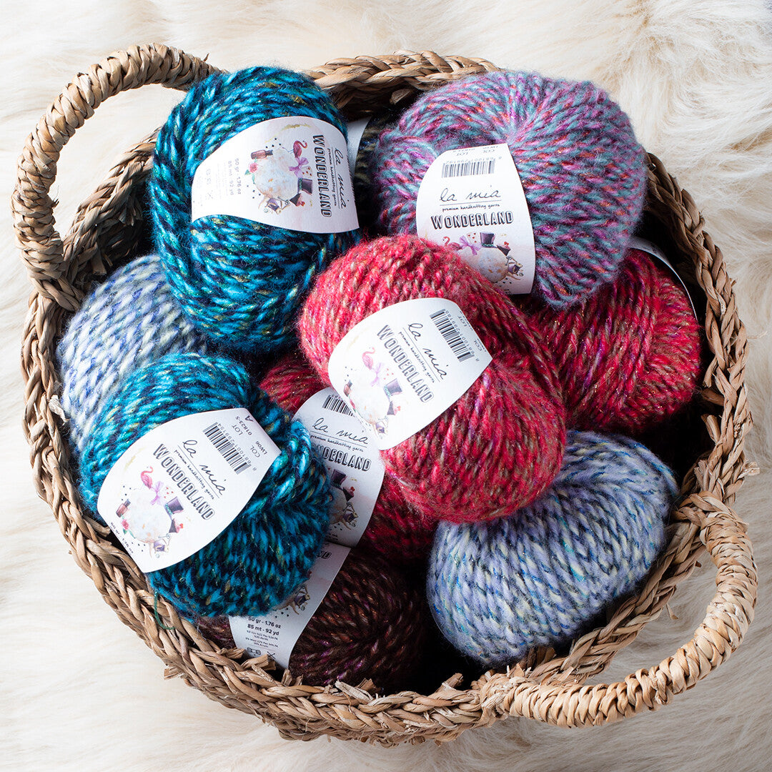 La Mia Wonderland Knitting Yarn, Variegated - LW06