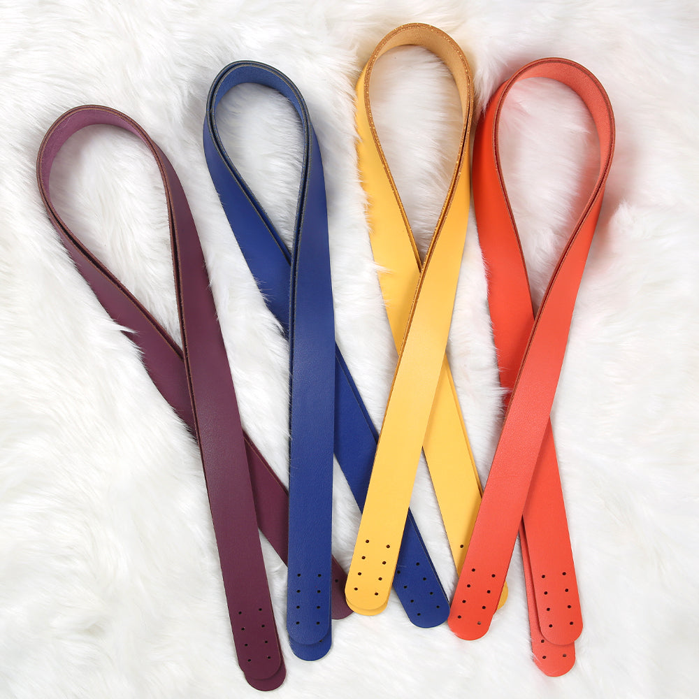 Loren Crafts Leather Bag Handle 2 pcs - Blue