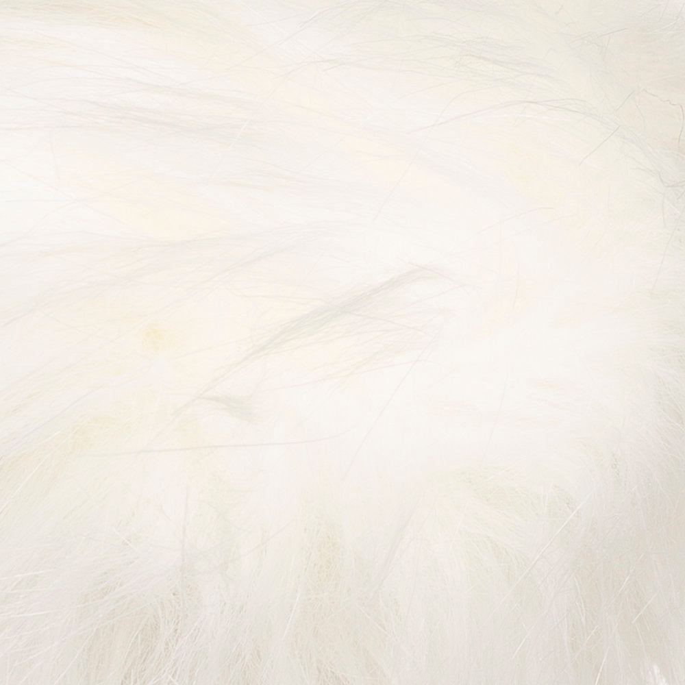 Loren Faux Fur Pom Pom, White