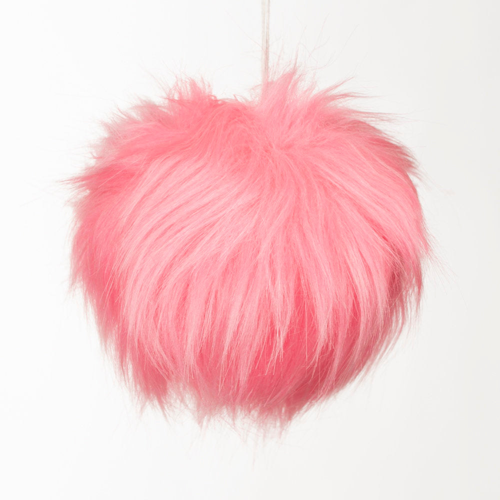 Loren Faux Fur Pom Pom, Pink