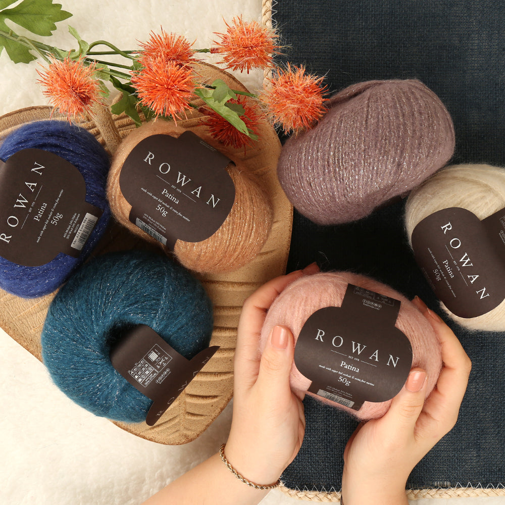 Rowan Patina Glittery Hand Knitting Yarn Dark Blue  - 414