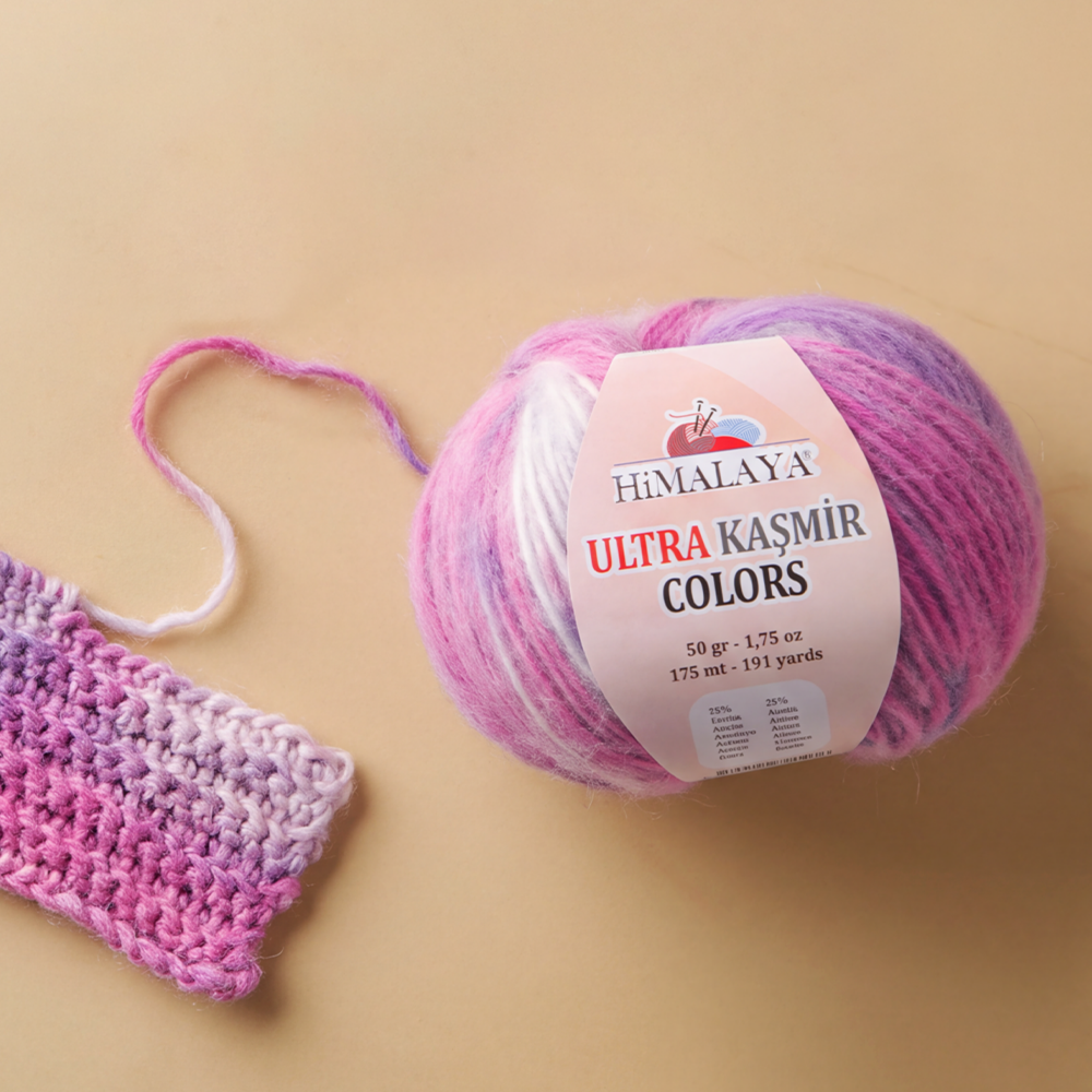 Himalaya Ultra Cashmere Colors Variegated Hand Knitting Yarn - 56601