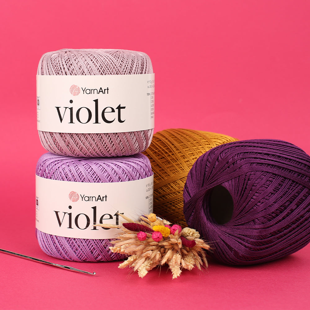 YarnArt Violet Yarn, Eggplant Purple - 5550
