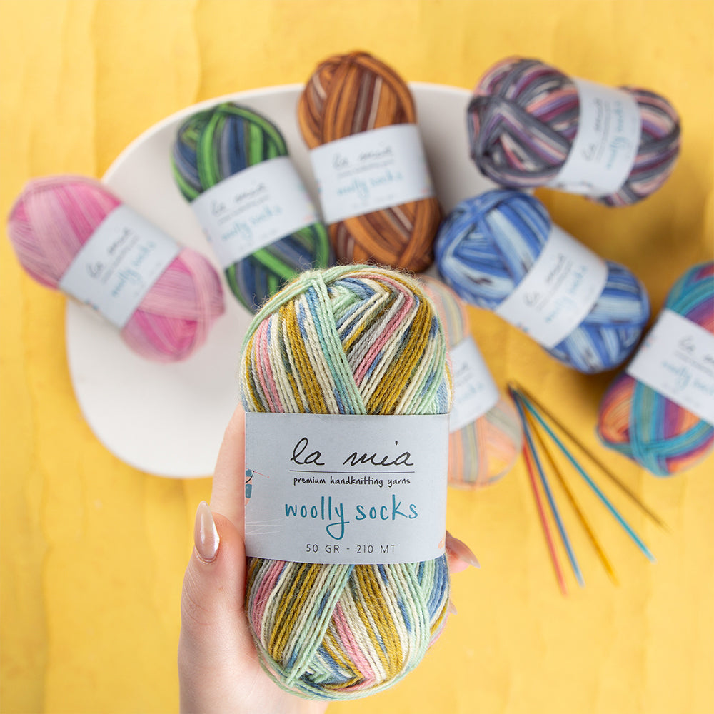 La Mia Woolly Socks Variegated Sock Yarn - L13